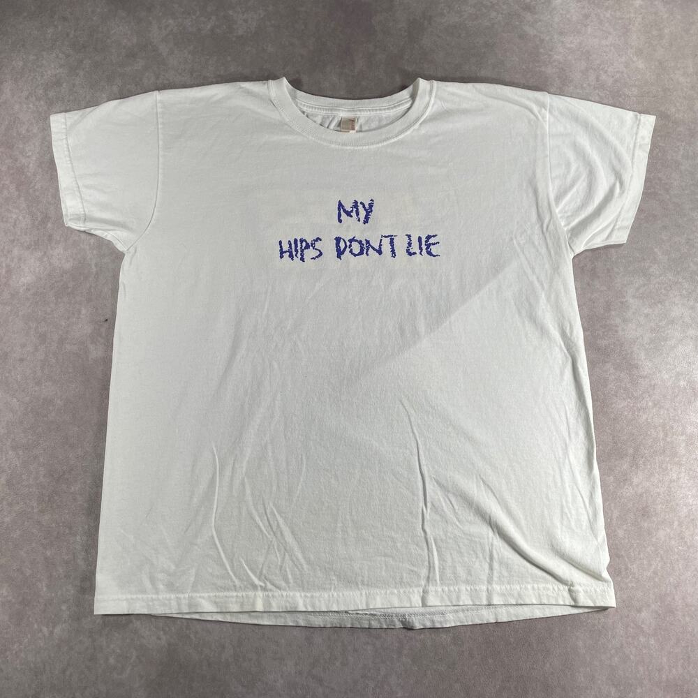Vintage Women's Shakira My Hips Dont Lie KISS Hip Hop Radio Promo T-Shirt XL